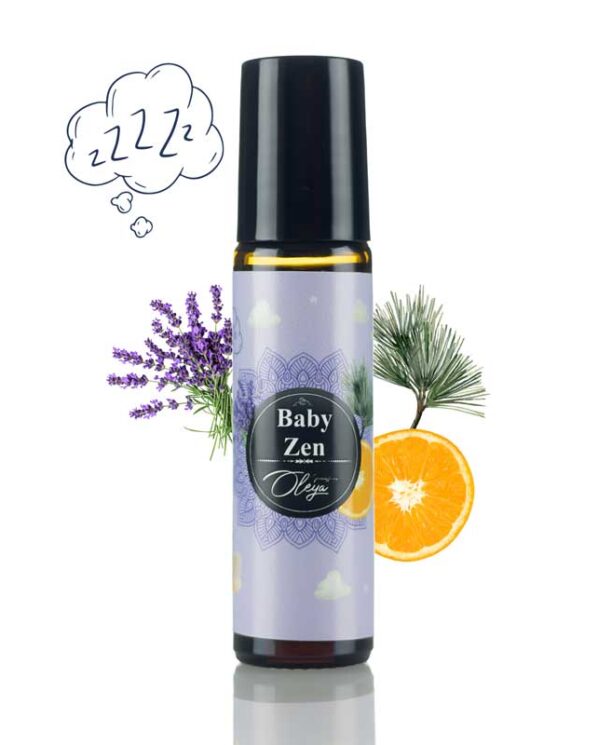 Baby Zen Roll-on Uleiuri Esențiale pentru Copii pentru Calm si Somn cu Portocala, Lavanda si Cedru - 1 buc 10 ml