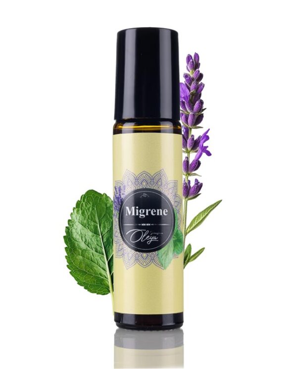 Migrene Roll-on de Uleiuri Esențiale cu Lavandă, Mentă creață, Eucalipt și Imortele