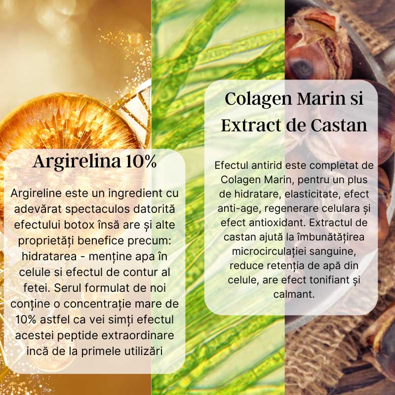 Botox Serum - Ser cu Argireline 10% si Colagen Marin - imagine 3