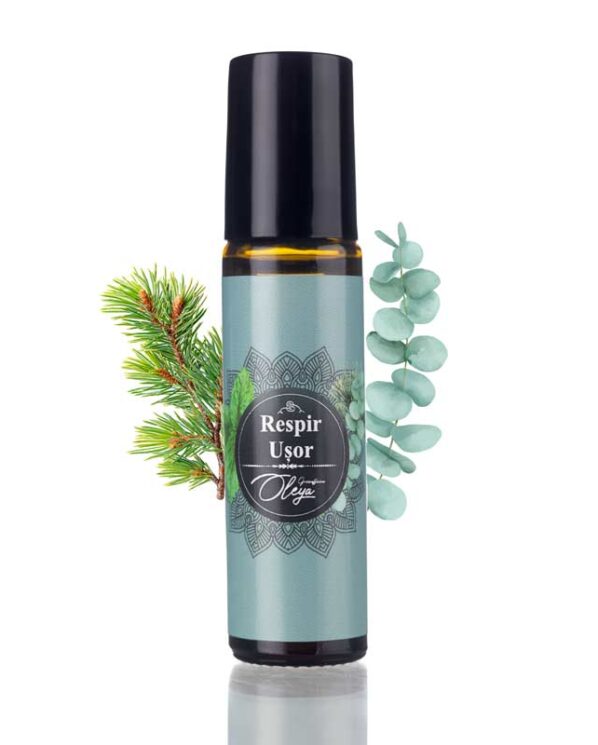Respir Usor - Roll-on cu Uleiuri Esențiale de Menta, Cedru, Cardamon si Eucalipt
