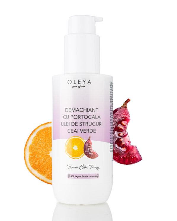 Renew citrus therpy - Lapte demachiant nutritiv cu Ulei de Portocala, Struguri și  Ceai Verde