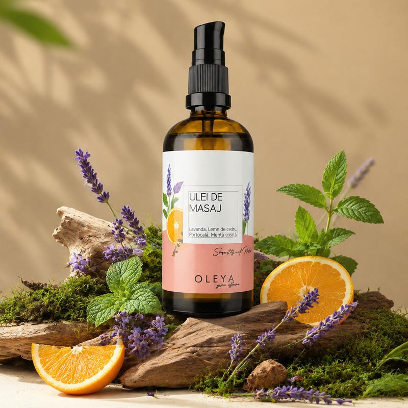 Senzuality and Relax - Ulei de masaj afrodisiac/relaxant cu Lavandă, Vetiver, Patchouli, Portocala și Santal - imagine 3