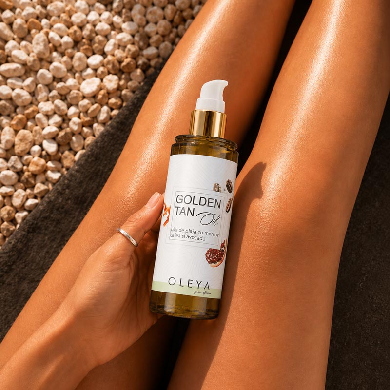 Golden Tan Body Oil - Ulei de plaja cu Morcov, Cafea si Avocado - imagine 3