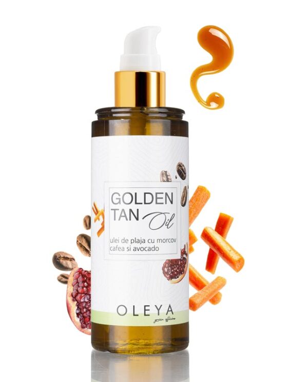Golden Tan Body Oil - Ulei de plaja cu Morcov, Cafea si Avocado - 1 buc 125 g